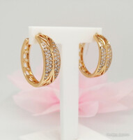 Xuping aranyozott antiallergén karika fülbevaló, 22 mm (4079)