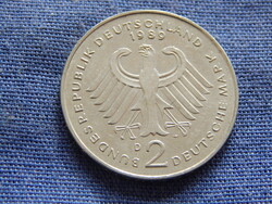 Németország 2 Mark 1989 D (Dr.Kurt Schumacher)