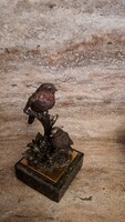 Századfordulós Bécsi bronz madárpár