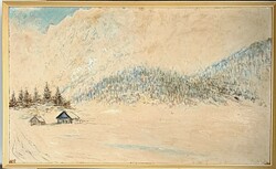 Maghy Zoltán (1903 - 1999) : Alpesi táj (Mittenwald mellett)