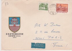 Alkalmi boríték 1973 - Esztergom 1000 éves