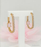 Xuping aranyozott antiallergén karika fülbevaló, 24 mm (4076)