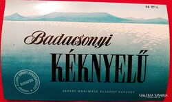 RÉGI - BUDAFOK - BADACSONYI KÉKNYELŰ boros 0,7 L italos címke GYŰJTŐI ÁLLAPOT a képek szerint