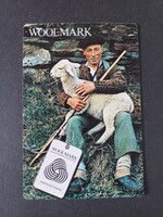 Régi  Kártyanaptár 1980 - Woolmark - Tiszta élő gyapjú
