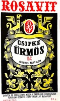 Old - o.Gy.F. - Csipke wormwood medicinal wine label - extremely rare, piece by piece condition as shown in the pictures