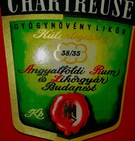 ANTIK - ANGYALFÖLDI LIKŐRGYÁR -GYÓGYNÖVÉNYLIKŐR cimke - EXTRÉM RITKA , ÁLLAPOT a képek szerint