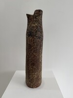 Bod Éva samottos kerámia óriás váza 52 cm modernr etro mid century