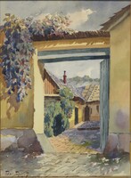 Tibai-Takács Jenő : Belső udvar