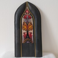 Czóbel Marianna zománc falidisz. "Életfa madarakkal "