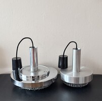 Hustadt-Leuchten Bubble Glass mennyezeti lámpa szett (2 db) – eredeti, címkés, Space Age, 1970s