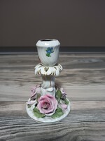 Herendi porcelán gyertyatartó, lámpatalp sérült