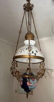Antik kézzel festett csigás csillár!
