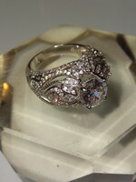 Ezüst eljegyzési gyűrű - 61- es méret