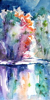 Kovács Anna Brigitta: Little autumn- watercolor painting /Kis ősz - akvarell festmény