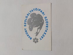 BAKONY SZOLGÁLTATÓIPARI SZÖVETKEZET kártyanaptár 1973
