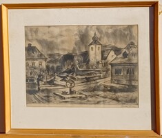 (K) Bordás Ferenc (1911 – 1982) : Főtér
