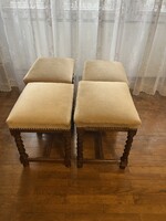 Koloniál párnázott szék 4 db lábtartó vagy sámli is lehet