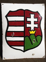 Kossuth címer. Kézi zománcozás. 40,5 x 32,5 cm. Károlyi? Tildy?