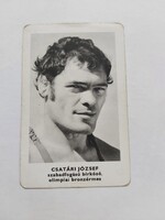 SPORTPROPAGANDA VÁLLALAT kártyanaptár 1973-CSATÁRI JÓZSEF szabadfogású birkózó, olimpiai bronzérmes