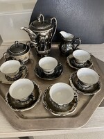 Antique Silver-Plated Moka Set