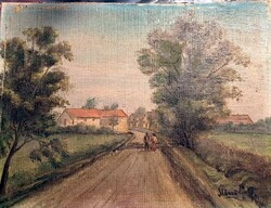 XIX. sz. Magyar festő Mészöly Géza „Magyar sors – vidéki életút,