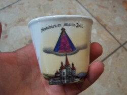 Mariazell emlék bögre/csésze ritka háromszög alakú