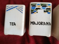 Hollóházi Granit tea majoranna spice set