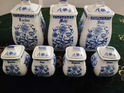 Hagymamintás 7 darabból álló fűszertartó készlet