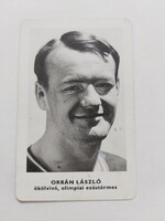 SPORTPROPAGANDA VÁLLALAT kártyanaptár 1973 - ORBÁN LÁSZLÓ ökölvívó, olimpiai ezüstérmes