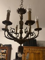 Hibátlanul működő antik réz csillár