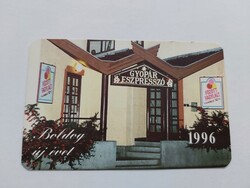 GYOPÁR ESZPRESSZÓ - Hatvan kártyanaptár 1996