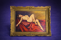 Ferenczy Valér Női Akt - Olajfestmény