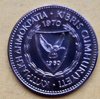 Ciprus 5 mils 1970 (XE29)