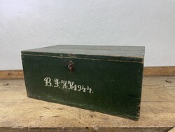 -AX276- II. világháborús katonaláda (1944) – Eredeti állapot, feliratos