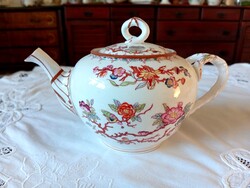Large Sarreguemines Minton teapot