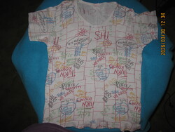 Retro pamut póló gyerek méret centik megadva kb 8-10 évesre fiú lány