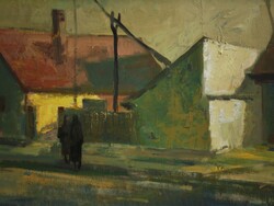 (K) Gádor Emil (1911-1998) : Falurészlet