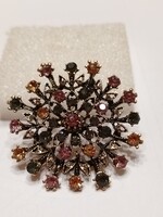 Large Colorful Gem Brooch, Pendant