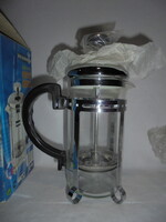 Retro dugattyús kávé-tea készítő dobozában - új állapot