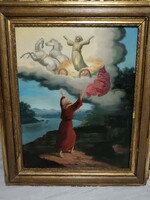 Antik XIX. század első fele Illés próféta olajfestmény