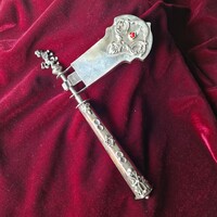 19th-century Russian silver Purim Grogger