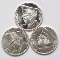 III. Birodalom fantázia érem lot 3 db - Adolf Hitler