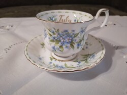 Royal Albert hónapos teáscsésze alátéttel - július