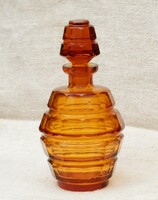 KRISTÁLY ÜVEG KÉZIGRÁNÁTOT FORMÁZÓ BORPSTYÁN SZÍNŰ ITALOS