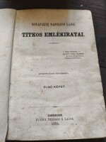 Bonaparte Napoleon Lajos titkos emlékiratai. Első kötet, 1860-as kiadás