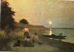 Képeslap:  Deák-Ébner Lajos festmény.