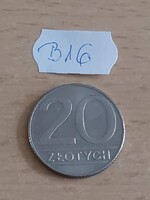 LENGYELORSZÁG 20 ZLOTY 1989 Réz-nikkel  B16