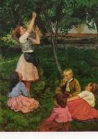 Képeslap: Glatz Oszkár festmény.