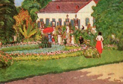 Képeslap:  Rippl-Rónai József festmény.