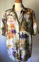 Hawaii mintás, vintage női ing, blúz –L- es
